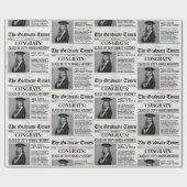 Bewerkbaar Afstuderen Krantenpapier Cadeaupapier (Vlak)