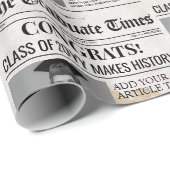 Bewerkbaar Afstuderen Krantenpapier Cadeaupapier (Rol Hoek)