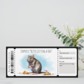 Bewerkbaar cadeaubon voor ratten kaart (Staand voorkant)