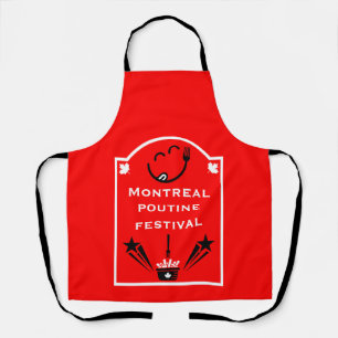 Bewerkbaar Canadees Poutine Festival Schort