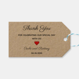 Bewerkbaar Celebration Dank u Gift Favor Label Cadeaulabel