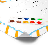 Bewerkbaar certificaat voor aangepaste kunst poster (Hoek)
