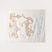Bewerkbaar Cowboy Party Tapestry Wandkleed (Voorkant (horizontaal))