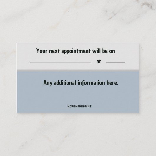 Bewerkbaar CPAP respiratory services Visitekaartje (Achterkant)