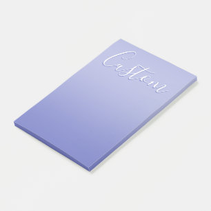 Bewerkbaar cursief script Wit & Paarse Violet Post-it® Notes