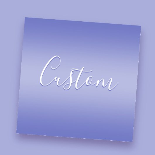 Bewerkbaar cursief script | Wit & Paarse Violet Sticker