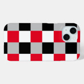 Bewerkbaar dambordpatroon Case-Mate iPhone case (Achterkant (horizontaal))