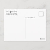 BEWERKBAAR Eenvoudig Elegant Script Bedankt Briefkaart (Achterkant)