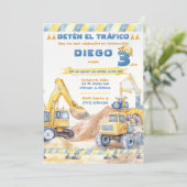 Bewerkbaar Fiesta de Construcción 3 Años Kaart (Staand voorkant)