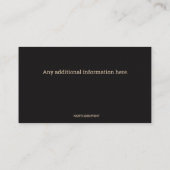 bewerkbaar Firewood Visitekaartje (Achterkant)