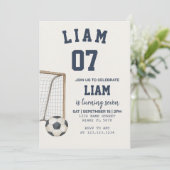 Bewerkbaar Football thema afdrukbaar Kaart (Staand voorkant)