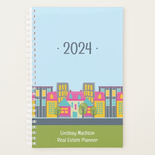 Bewerkbaar Jaar Schattigee makelaar Planner (Voorkant)