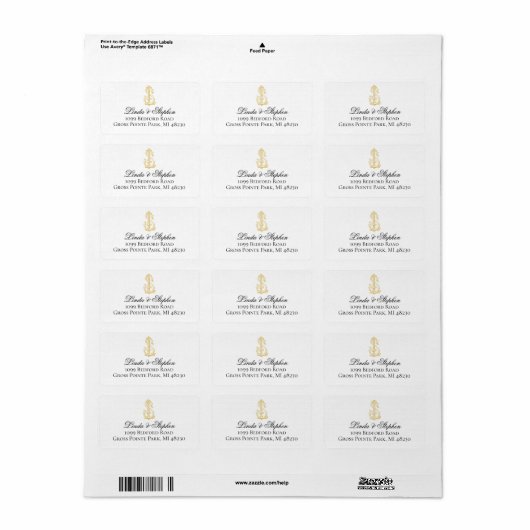 BEWERKBAAR KLEUR SL monogram LS monogram Label (Full Sheet)