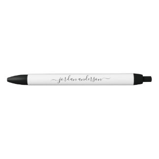 Bewerkbaar Kleurkalligrafiescript gepersonaliseerd Zwarte Inkt Pen