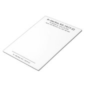 Bewerkbaar Letterhead-Notitieblok Notitieblok (Schuin)