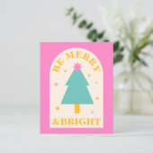 Bewerkbaar, leuke heldere kleuren, menu Kerstmis d (Staand voorkant)