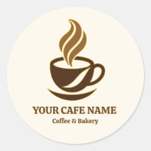 Bewerkbaar Logoontwerp voor Cafésticker bij Openin