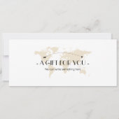 Bewerkbaar Marrakesh Boarding Pass Vliegticket Kaart (Achterkant)