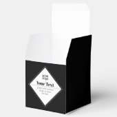 Bewerkbaar modern tekstontwerp & uw logo bedankdoosjes (Geopend)