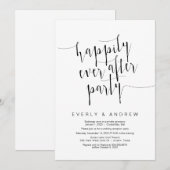 Bewerkbaar Modern Zwart Schrift, Trouwen op de Vlu Kaart (Voorkant / Achterkant)