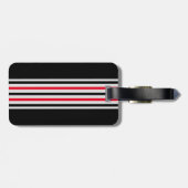 Bewerkbaar Monogram Initiaal Trini naar de Bone Bagagelabel (Achterkant horizontaal)