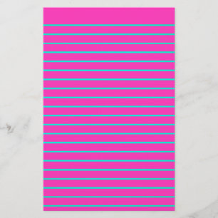 Bewerkbaar Neon Decorative Lined Stationery Paper Briefpapier