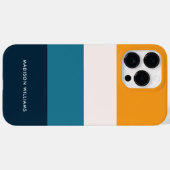 Bewerkbaar opschrift Kleurblok Horizontale streep Case-Mate iPhone Case (Achterkant (horizontaal))
