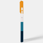 Bewerkbaar opschrift Kleurblok Horizontale streep Case-Mate iPhone Case (Achterkant / Links)