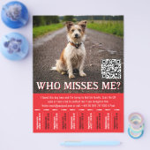 Bewerkbaar Poster Met QR-Code & Afscheur strookje  Flyer (Enkel)