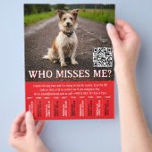Bewerkbaar Poster Met QR-Code & Afscheur strookje  Flyer (Hand)
