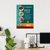 Bewerkbaar Poster voor ongediertebestrijding (Thuiskantoor)