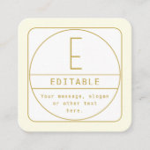 Bewerkbaar Retromodern Design Sjabloon Goud & Wit (Voorkant)
