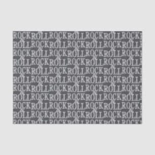 Bewerkbaar Rock 'n' Roll Leather Design Tissuepapier