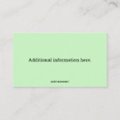 Bewerkbaar rolstoelvervoer visitekaartje (Achterkant)