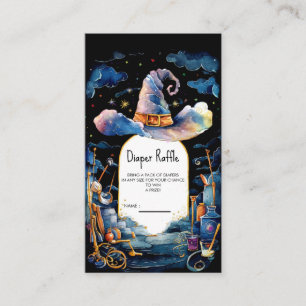 Bewerkbaar Simple Wizard Pet Baby shower Informatiekaartje