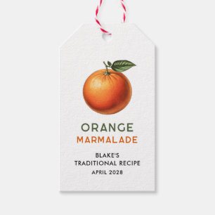 Bewerkbaar sinaasappels marmelade pantry label cadeaulabel