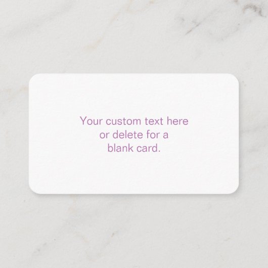 Bewerkbaar Soft Mauve Ombre & White Text Script Informatiekaartje (Achterkant)