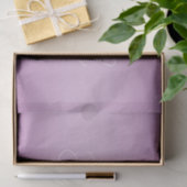 Bewerkbaar Soft Mauve Ombre & White Text Script Tissuepapier (Geschenk)