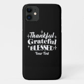 Bewerkbaar Sparkling Thanksgiving Quote Design Case-Mate iPhone Case (Achterkant)