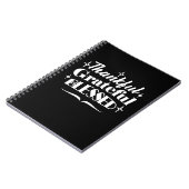 Bewerkbaar Sparkling Thanksgiving Quote Design Notitieboek (Linkerzijde)