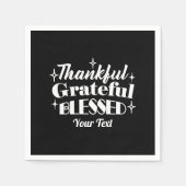 Bewerkbaar Sparkling Thanksgiving Quote Design Servet (Voorkant)