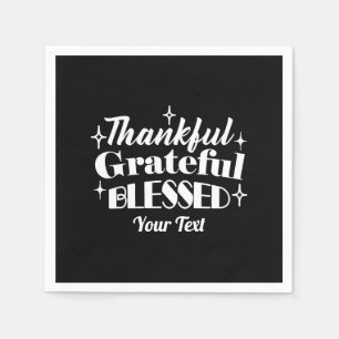 Bewerkbaar Sparkling Thanksgiving Quote Design Servet