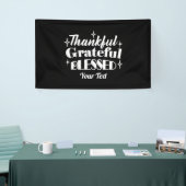 Bewerkbaar Sparkling Thanksgiving Quote Design Spandoek (Beurs)