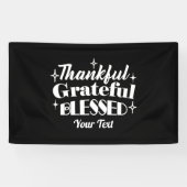 Bewerkbaar Sparkling Thanksgiving Quote Design Spandoek (Horizontaal)