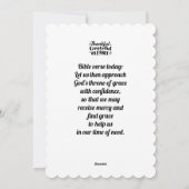 Bewerkbaar sprankelend Thanksgiving citaat ontwerp Feestdagenkaart (Achterkant)