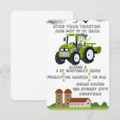 Bewerkbaar Start uw tractor 1e verjaardag Animatie (Voorkant / Achterkant)