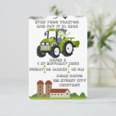 Bewerkbaar Start uw tractor 1e verjaardag Animatie (Staand voorkant)