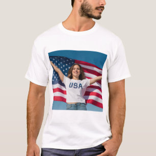 Bewerkbaar T-shirt met gepersonaliseerde afbeeldin