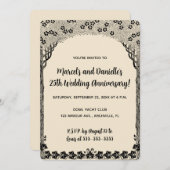 Bewerkbaar Tree Archway-Jubileum Kaart (Voorkant / Achterkant)