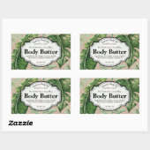Bewerkbaar Tropical Kraft Body Butter Label (Vel)